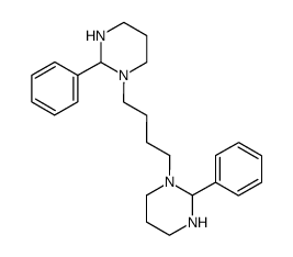 1,1'-(butane-1,4-diyl)-2,2'-diphenylbis(hexahydropyrimidine) Structure