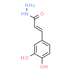 2-Propenoic acid, 3-(3,4-dihydroxyphenyl)-, hydrazide structure