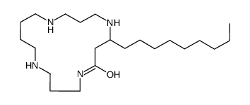 19-Heptyl-10-hydroxy-1,5,10,14-tetraazacyclononadecan-15-one结构式