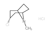 8-Azabicyclo[3.2.1]octane,3-chloro-8-methyl-, hydrochloride, exo- (9CI) Structure