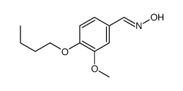 4-BUTOXY-3-METHOXY-BENZALDEHYDE OXIME structure