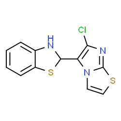 2-(6-Chloroimidazo[2,1-b][1,3]thiazol-5-yl)-2,3-dihydro-1,3-benzothiazole Structure