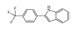 2-[4-(Trifluoromethyl)phenyl]-1H-indole结构式