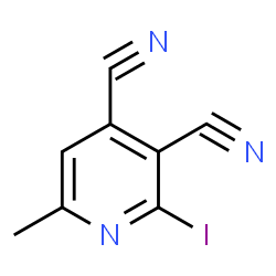 3,4-Pyridinedicarbonitrile,2-iodo-6-methyl- picture