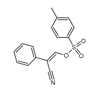 2-phenyl-3-(p-toluenesulfonato)acrylonitrile结构式