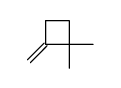 1,1-dimethyl-2-methylenecyclobutane结构式