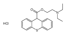 2-(diethylamino)ethyl 9H-thioxanthene-9-carboxylate,hydrochloride结构式