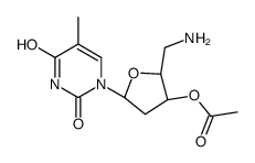 5'-Amino-5'-deoxythymidine 3'-acetate结构式