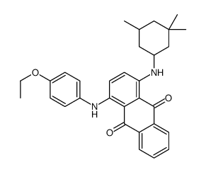 1-[(4-ethoxyphenyl)amino]-4-[(3,3,5-trimethylcyclohexyl)amino]anthraquinone Structure