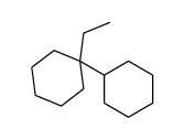 1-cyclohexyl-1-ethylcyclohexane Structure