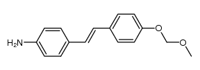 (E)-4-(4-(methoxymethoxy)styryl)aniline Structure