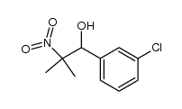 1-(3-chlorophenyl)-2-methyl-2-nitropropan-1-ol结构式