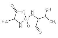 Copper, (L-alaninato-kN,kO)(L-threoninato-kN,kO1)- (9CI) Structure