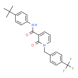 N-[4-(TERT-BUTYL)PHENYL]-2-OXO-1-[4-(TRIFLUOROMETHYL)BENZYL]-1,2-DIHYDRO-3-PYRIDINECARBOXAMIDE Structure