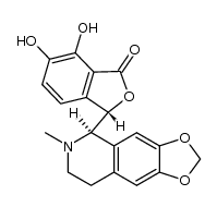 (S)-6,7-dihydroxy-3-((R)-6-methyl-5,6,7,8-tetrahydro-[1,3]dioxolo[4,5-g]isoquinolin-5-yl)-3H-isobenzofuran-1-one结构式