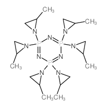 2l5,4l5,6l5-1,3,5,2,4,6-Triazatriphosphorine,2,2,4,4,6,6-hexakis(2-methyl-1-aziridinyl)- Structure