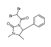 (4S,5R)-1-(2,2-dibromoacetyl)-3,4-dimethyl-5-phenylimidazolidin-2-one结构式