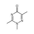 2,3,6-trimethyl-1,2,4-triazin-5(2H)-one结构式