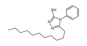 4-phenyl-3-undecyl-1H-1,2,4-triazole-5-thione结构式