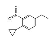 2-Nitro-4-ethylphenylcyclopropan Structure