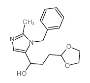 1H-Imidazole-5-methanol,a-[2-(1,3-dioxolan-2-yl)ethyl]-2-methyl-1-(phenylmethyl)- Structure