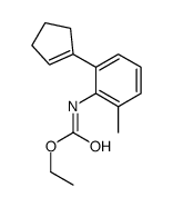 ethyl N-[2-(cyclopenten-1-yl)-6-methylphenyl]carbamate Structure