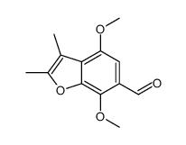 4,7-dimethoxy-2,3-dimethyl-1-benzofuran-6-carbaldehyde Structure