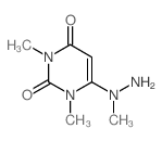 2,4(1H,3H)-Pyrimidinedione,1,3-dimethyl-6-(1-methylhydrazinyl)- picture