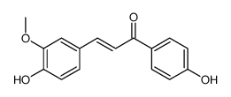 3-(4-hydroxy-3-methoxyphenyl)-1-(4-hydroxyphenyl)prop-2-en-1-one Structure