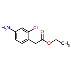 Ethyl (4-amino-2-chlorophenyl)acetate structure