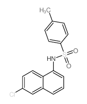 N-(6-chloronaphthalen-1-yl)-4-methyl-benzenesulfonamide Structure