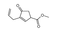 methyl 4-oxo-3-prop-2-enylcyclopent-2-ene-1-carboxylate Structure