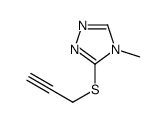 4-methyl-3-prop-2-ynylsulfanyl-1,2,4-triazole Structure