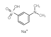 Benzenesulfonic acid,3-(dimethylamino)-, sodium salt (1:1) structure