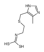 2-[(5-methyl-1H-imidazol-4-yl)methylsulfanyl]ethylcarbamodithioic acid结构式