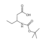 Pentanoic acid, 3-[[(1,1-dimethylethoxy)carbonyl]amino]- (9CI) Structure