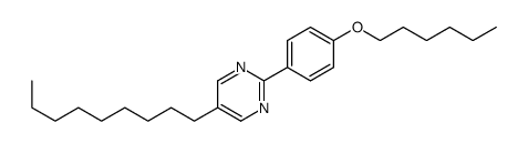 2-(4-hexoxyphenyl)-5-nonylpyrimidine structure