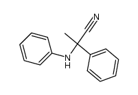 2-phenyl-2-(phenylamino)propanenitrile Structure