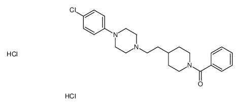 [4-[2-[4-(4-chlorophenyl)piperazin-1-yl]ethyl]piperidin-1-yl]-phenylmethanone,dihydrochloride结构式