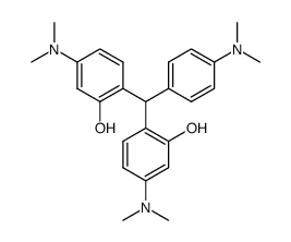 5,5'-bis-dimethylamino-2,2'-(4-dimethylamino-benzylidene)-di-phenol结构式