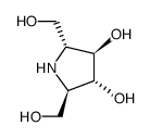 2,5-DIDEOXY-2,5-IMINO-D-MANNITOL Structure