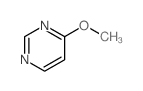 Pyrimidine, 4-methoxy- Structure