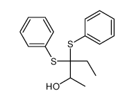 3,3-bis(phenylsulfanyl)pentan-2-ol结构式