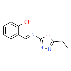 Phenol, 2-[[(5-ethyl-1,3,4-oxadiazol-2-yl)imino]methyl]- (9CI)结构式