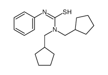 1,1-bis(cyclopentylmethyl)-3-phenylthiourea Structure