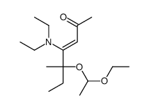 4-(diethylamino)-5-(1-ethoxyethoxy)-5-methylhept-3-en-2-one结构式