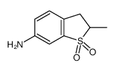 2-methyl-1,1-dioxo-2,3-dihydro-1-benzothiophen-6-amine结构式