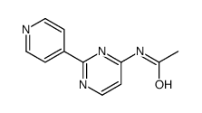 N-(2-pyridin-4-ylpyrimidin-4-yl)acetamide Structure