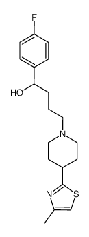 α-(p-fluorophenyl)-4-(4-methyl-2-thiazolyl)-1-piperidinebutanol结构式