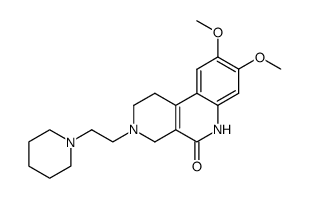 2,3,4,6-Tetrahydro-8,9-dimethoxy-3-<2-(1-piperidinyl)ethyl>benzo<2,7>naphthyridin-5(1H)-one Structure